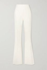 Ivory Alexa stretch-crepe flared pants  SAFIYAA  NET-A-PORTER at Net a Porter